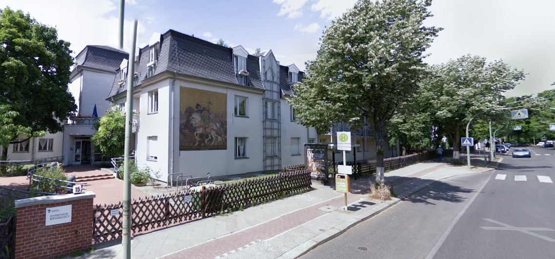 Mosaik am Haus Koenigsallee